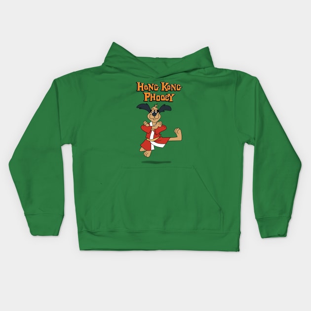 Hong Kong Phooey Kids Hoodie by GraphicGibbon